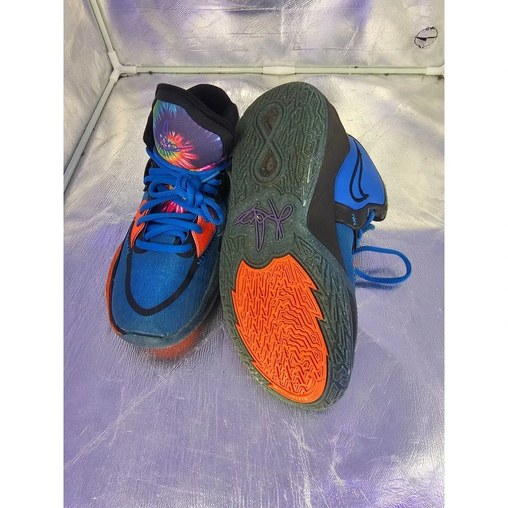 Nike Kyrie Infinity GS Siren Blue Psychic Purple Tie Boys Size 4.5Y